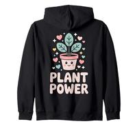 Plant Power Radiant Potted Plants Zip Hoodie