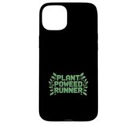 Plant Powered Runner Funny Saying Retro Pixel Case for iPhone 15 Plus