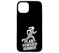 Plant-Powered Runner Vegan Athlete Marathon Running Case for iPhone 15 Plus