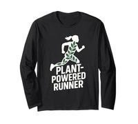 Plant-Powered Runner Vegan Athlete Marathon Running Long Sleeve T-Shirt