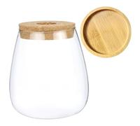 Plant Propagation Stand, Plant Propagation Station with Lid Water Planting Plant Terrarium 4.7" Glass Propagation Jars with Bamboo Tray Fish & Plant Propagation Stations for Home Office