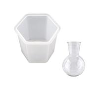 Plant Propagations Station Resin Mold Base Desktop Hydroponics Planter Silicone Set for Home Office Desk Décor Vase Silicone Molds for/Concrete/epoxy