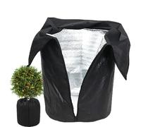 Plant Protection Cover, Breathable Garden Insulation for Roses, Saplings, Hanging Baskets, Pots, Tomatoes, Cold Weather Plant Cover Black 65x70cm