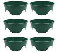 Plant Protection Shields, Green Plastic Barriers for Pest Control & Water Retention, Root Cover Rings for Garden Beds, Lawns, and Landscaping Projects(6pcs)