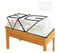 Plant Protector Cover for Mini Greenhouses with Rust Resistant Metal Frame and Ground Anchors for Wind Resistant Performance