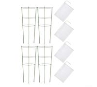 Plant Protectors And Supports With Drawstring, Breathable Transparent Mesh Barrier Protective Cover, Designed For Trees, Flowers, And Vines, Measuring 45Cm(4 pcs)