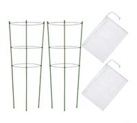 Plant Protectors And Supports With Drawstring, Breathable Transparent Mesh Barrier Protective Cover, Designed For Trees, Flowers, And Vines, Measuring 45Cm(2 pcs)