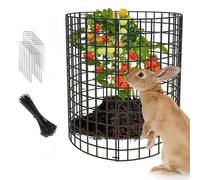 Plant Protectors, Wire Mesh Cages for Garden, 16.6'' X 14.6'' - Keep Animals Out, Protects Plants from Rabbits, Chickens, and Ducks, Pack of 12