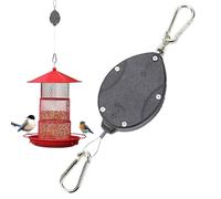 Plant Pulley Hanger, Retractable Pull-Down Planter Holder, Hangable Plant Holder for Indoor Outdoor Home, Apartment, Balcony, Yard, Patio, Terrace, Deck, Greenhouse Garden Use