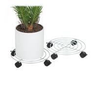 Plant roller Flower Pot Mover 30 kg silver Plant Trolley indoor plant coaster