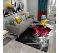 Plant Rose Area Rug 3D Printed Carpet Floor Mat For Living Room And Bedroom Home Decoration 100 X 150 Cm - Polyester Soft Touch Easy Clean With Rubber Backing -6216138705535