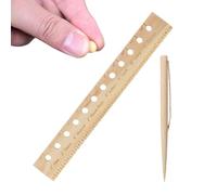 Plant Ruler - Garden Spacing Ruler, Seed Spacing Ruler, Sowing Ruler, Seeder Plant Ruler with Holes and Plant Sticks, for Precise Distance and Planting Depth of Seeds