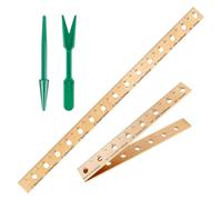 Plant Ruler Spacer Tool - Precise Planting For Vegetable | Garden Ruler With Holes,Wooden Plant Spacing And Interval Ruling, Planting Ruling TreeDibber Gardening Tools For Precise Plantation And Spa
