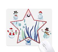 Plant Sea Abstract Plants Art Pattern Christmas Snowman Family Star Mouse Pad