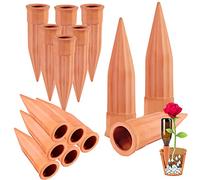 Plant Self-Watering Stakes-15 Pack Terracotta Automatic Plant Waterer Devices Auto-Water Irrigation System for Indoor/Outdoor Plants
