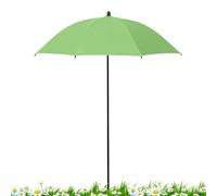 Plant Shade Umbrella - Steel Half Patio Umbrella with Crank Mechanism | Small Half Round Wall Outdoor Market Terrella | Garden and Lawn Care Supplies for Vegetables Flowers Prams Hot, Flat edge green