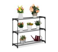 Plant shelf indoor planter tiered display 3 tiers metal frame plant stand