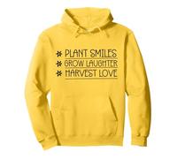 Plant smiles grow laughter harvest Funny Women Men Pullover Hoodie