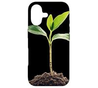 Plant Sprout Against Dark Background Nature Case for iPhone 17