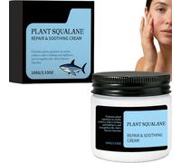 Plant Squalane Face Cream 100g, Barrier Repair Moisturizer for Dry Sensitive Skin, Deep Hydrating Soothing Cream for Redness & Tightness, Lightweight Nourishing Daily Skin Care (1pcs)