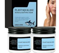 Plant Squalane Face Cream 100g, Barrier Repair Moisturizer for Dry Sensitive Skin, Deep Hydrating Soothing Cream for Redness & Tightness, Lightweight Nourishing Daily Skin Care (2pcs)