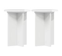 Plant Stand 2 pcs Engineered Wood Modern Holder Elevated Display Foyer vidaXL