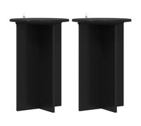 Plant Stand 2 pcs Engineered Wood Modern Holder Elevated Display Foyer vidaXL