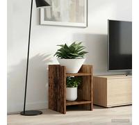Plant Stand 2-Tier Engineered Wood Old Wood 30x30x40cm Space-Saving Indoor Shelf