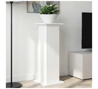 Plant Stand 2pc High Gloss White Engineered Wood 30.5x30x80.5cm Indoor Moisture