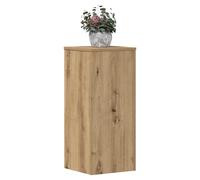 Plant Stand 2pc Oak Engineered Wood 30x30x70cm Indoor Outdoor Tiered Display XL