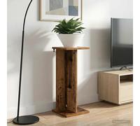 Plant Stand 2pc Old Wood Engineered Wood 25x25.5x60.5cm Modern Indoor Tier Shelf