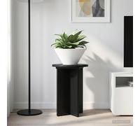 vidaXL Plant Stand 2 pcs Black 29.5 x 40 cm Engineered Wood