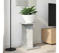Plant Stand 2pcs Concrete Grey 25x25.5x40.5cm Engineered Wood Modern Indoor Set