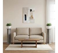 Plant Stand 2pcs Concrete Grey Engineered Wood 25x25.5x80.5cm Indoor Pair Multi