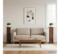 Plant Stand 2pcs Old Wood Engineered Wood 30.5x30x100.5cm Moisture-Resistant Set