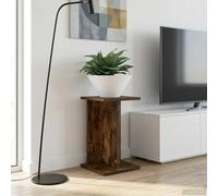 Plant Stand 2pcs Smoked Oak Engineered Wood Multi-Tier Indoor 25x25.5x40.5cm Set