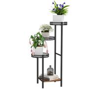 Plant Stand 4 Tier Metal Indoor Outdoor Flower Pot Display Shelf Rack Black