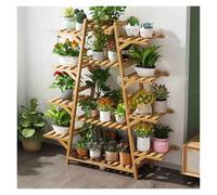 Plant Stand - 8-Tier Solid Wood Rack for Garden & Patio - Space-Saving Indoor/Outdoor Planter Display - Ideal for Home Decor & Plant Lovers