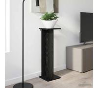 vidaXL Plant Stand Black Oak 25 x 25.5 x 80.5 cm Engineered Wood