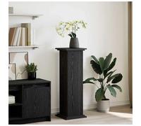 vidaXL Display Stand Rectangular Storage - Black Oak, Engineered Wood 31×30×90 cm - Indoor/Outdoor