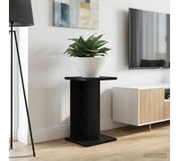 Plant Stand Black Oak Engineered Wood 25x25.5x40.5cm Multi-Tier Indoor Displays