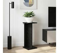 Plant Stand Black Oak Engineered Wood Multi-Tier Indoor 25x25.5x60.5 cm Durable