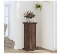Plant Stand Brown Oak 33x33x80cm Engineered Wood Narrow Modern Display Planters