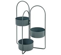Plant Stand COLUTENA Metal 56 cm Dark Blue