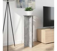 Plant stand Concrete grey 40x100cm Engineered wood Indoor 2-piece Modern Minimal
