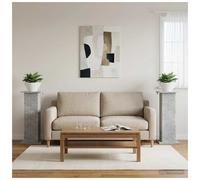 Plant Stand Concrete Grey Engineered Wood 30.5x30x80.5cm MoistureResistant Slim