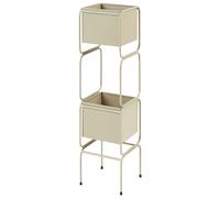 Beliani Plant Stand COTINUS Metal 20 cm Beige, Cream
