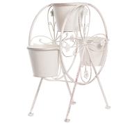 Plant Stand CROWBERRY 43 cm Metal Off-White