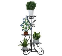 Plant Stand Flower Holder Metal Indoor Outdoor Bonsai Display Shelf