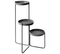 Plant Stand FRAGARIA Metal 42 cm Black